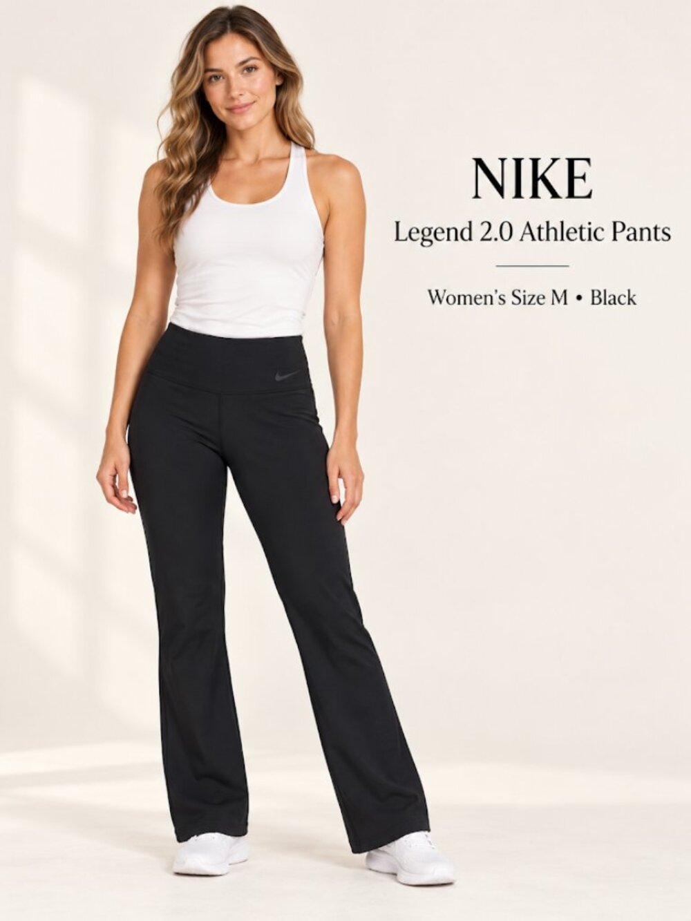 Nike Legendary Pant Dri-FIT Ten Less Plastic Bottles Wide Leg Black Yoga M